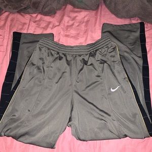 nike sweat athletic track pants